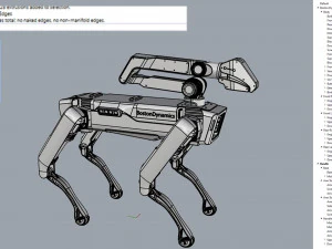 boston dynamics spot handle black 3D Model