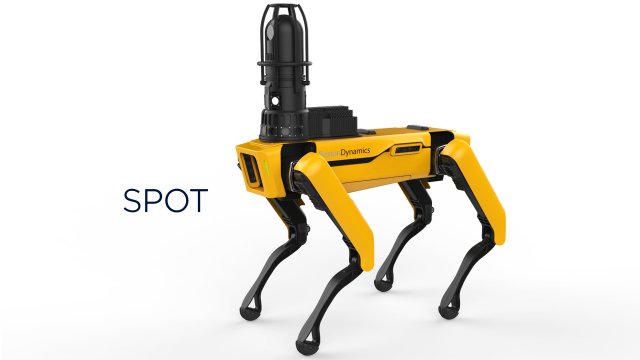 boston dynamics spot inspection yellow 3D Model .c4d .max .obj .3ds .fbx .stl .blend 