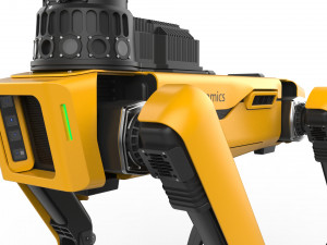 boston dynamics spot inspection yellow 3D Model