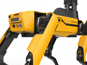 boston dynamics spot inspection yellow 3D Model