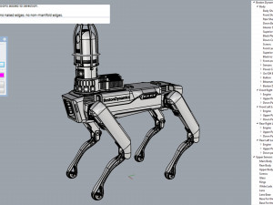 boston dynamics spot inspection yellow 3D Model