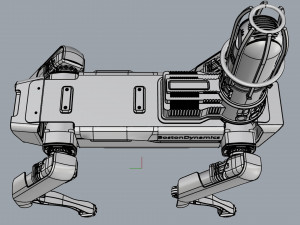 boston dynamics spot inspection yellow 3D Model