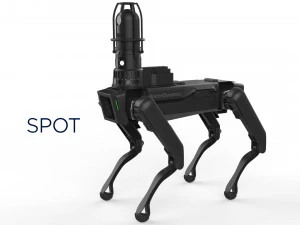 Boston Dynamics Inspeção Local Preta Modelo 3D