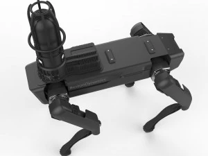 boston dynamics spot inspection black 3D Model