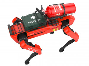 boston dynamics spot robot rescue red 3D-Modell