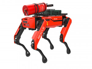 boston dynamics spot robot rescue red 3D-Modell