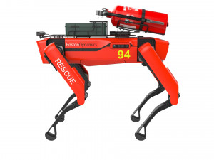 boston dynamics spot robot rescue red 3D-Modell