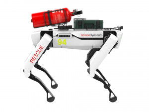 boston dynamics spot robot rescue white Modelo 3D
