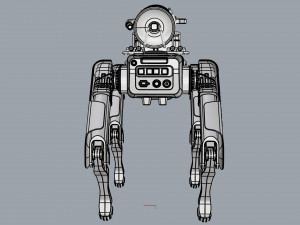 boston dynamics spot robot rescue white Modelo 3D
