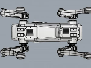 boston dynamics spot robot rescue white 3D Model