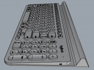 keyboard logitech wireless k780 3D Model