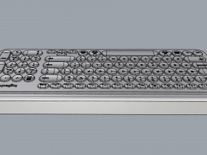 keyboard logitech wireless k780 Modelo 3D