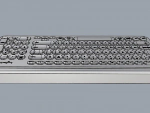 keyboard logitech wireless k780 3D Model