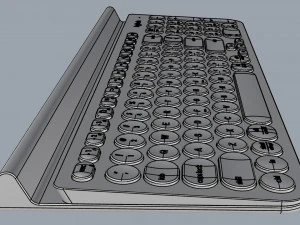 keyboard logitech wireless k780 3D Model