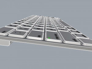 keyboard apple ultra slim Model 3D