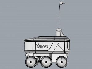 yandex delivery robot 3Dモデル