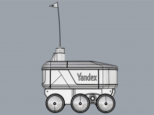 yandex delivery robot 3Dモデル