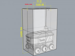 yandex delivery robot 3Dモデル