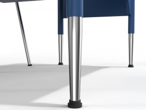 generic school desk and chair Model 3D