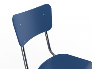 generic school desk and chair Model 3D