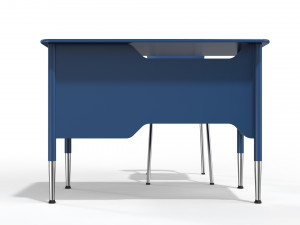 generic school desk and chair Model 3D