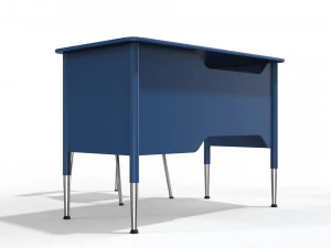 generic school desk and chair 3D Model