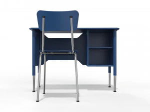 generic school desk and chair 3D Model