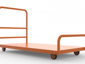 generic cart heavy duty transport 01 3D Модель