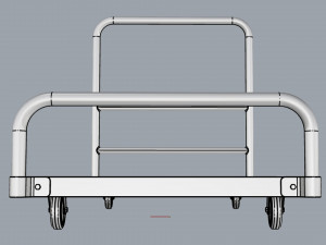 generic cart heavy duty transport 01 3D Модель