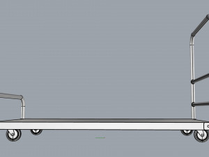 generic cart heavy duty transport 01 3D Модель