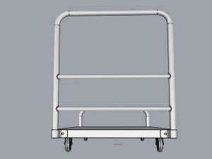 generic cart heavy duty transport 01 3D Модель