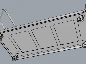 generic cart heavy duty transport 01 3D Модель