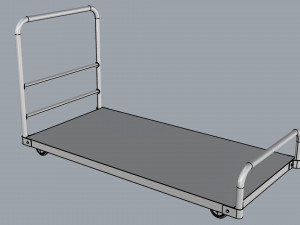 generic cart heavy duty transport 01 3D Модель