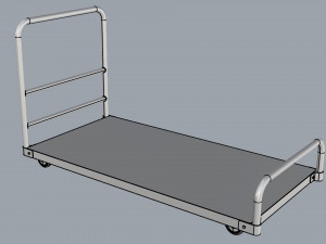generic cart heavy duty transport 01 3D Модель
