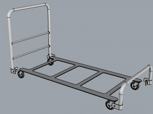 generic cart heavy duty transport 01 3D Модель