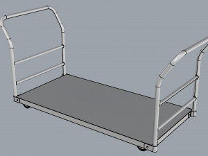 generic cart heavy duty transport 02 3D मॉडल