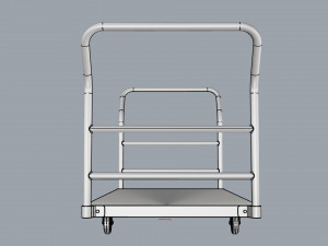 generic cart heavy duty transport 02 3D मॉडल