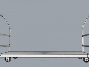 generic cart heavy duty transport 02 3D मॉडल