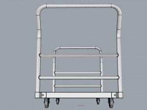 generic cart heavy duty transport 02 3D मॉडल