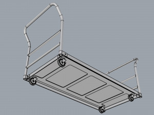 generic cart heavy duty transport 02 3D मॉडल