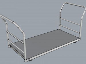 generic cart heavy duty transport 02 3D मॉडल
