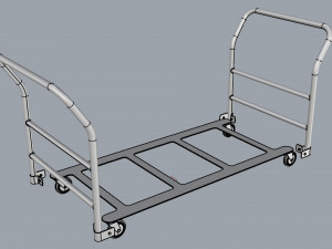 generic cart heavy duty transport 02 3D मॉडल