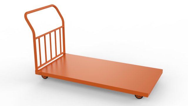generic cart heavy duty transport 03 3D Model .c4d .max .obj .3ds .fbx .stl .blend 