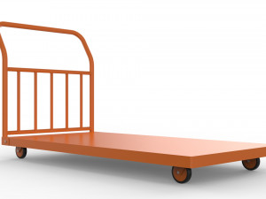 generic cart heavy duty transport 03 3D Model