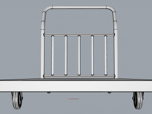 generic cart heavy duty transport 03 3D Model