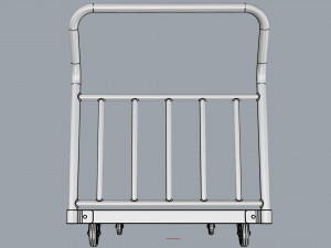 generic cart heavy duty transport 03 3D Model