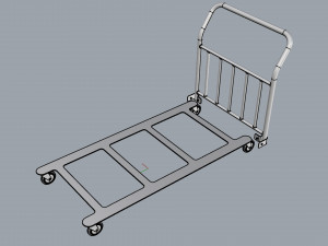generic cart heavy duty transport 03 3D Model