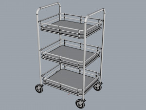 generic cart kitchen transport 01 Modelo 3D