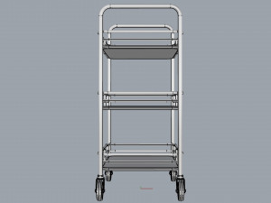 generic cart kitchen transport 01 Modelo 3D