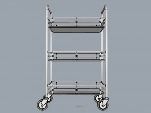 generic cart kitchen transport 01 3D Model